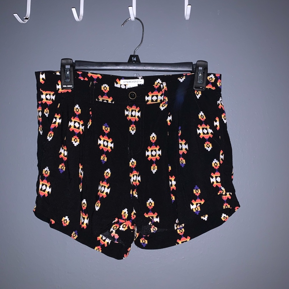Patterned Flowy Shorts